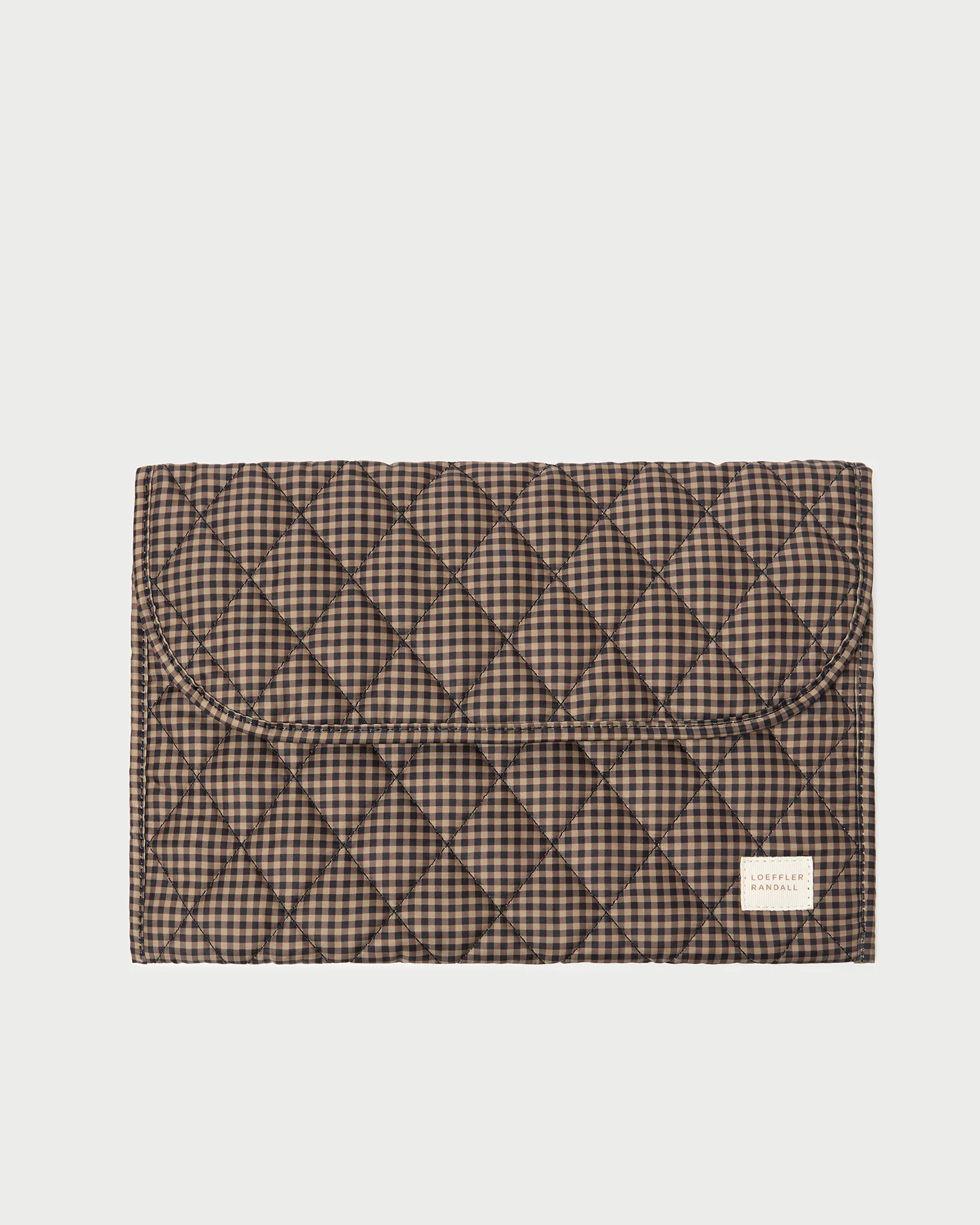 Faris Brown/Black Check Laptop Sleeve